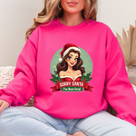 Funny Christmas Coquette Pin Up Girl Sweatshirt, Sarcastic Coquette Christmas Sweater