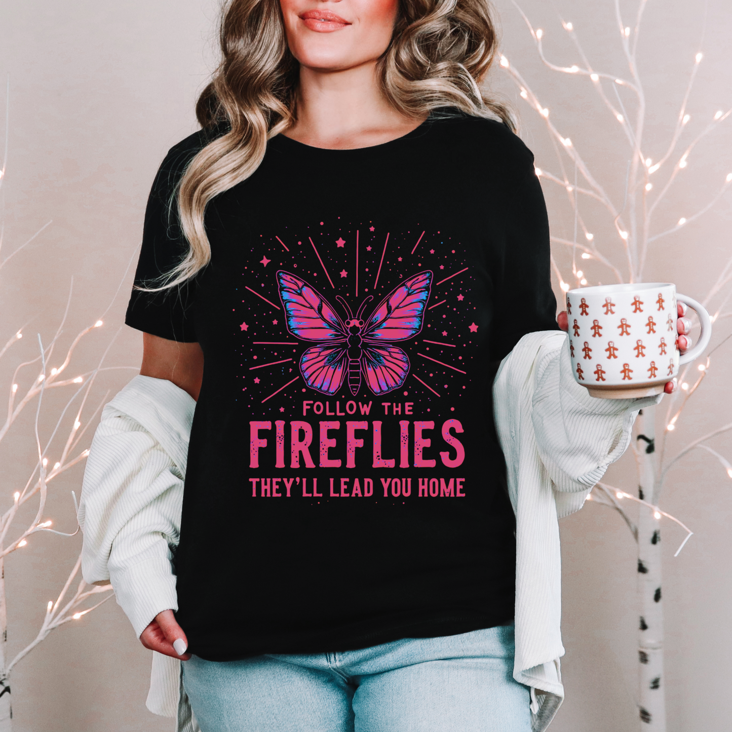 Follow the Fireflies Inspirational Tee