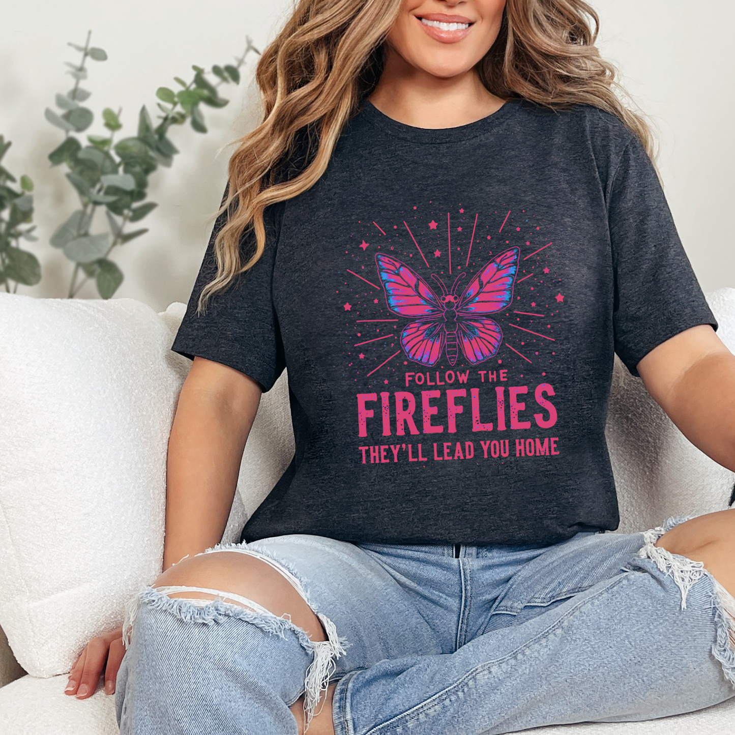 Follow the Fireflies Inspirational Tee