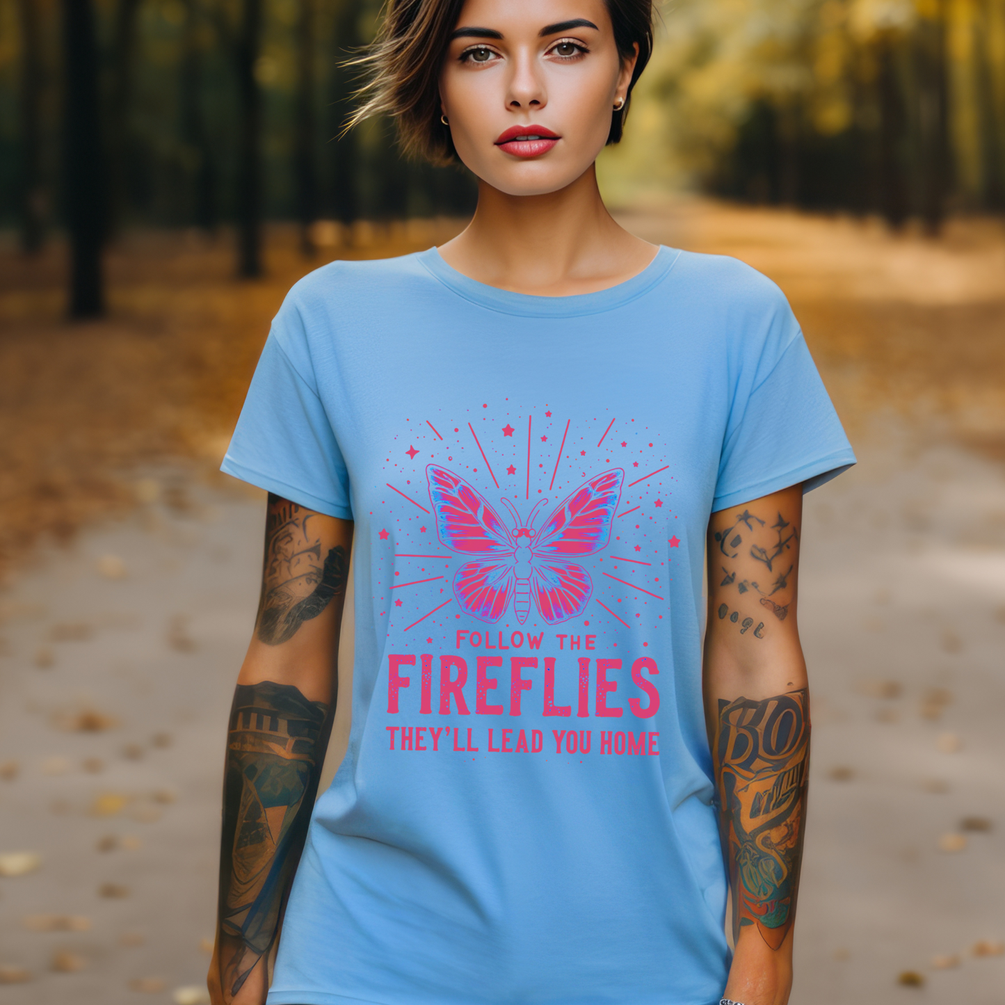 Follow the Fireflies Inspirational Tee