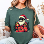 Gangsta Wrapper Sarcastic Christmas Tee
