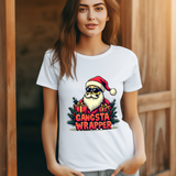 Gangsta Wrapper Sarcastic Christmas Tee