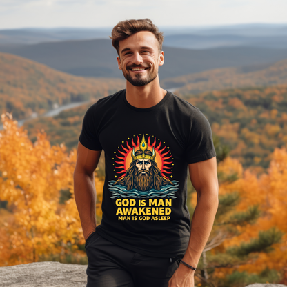 God is Man Awakened Spiritual Tee