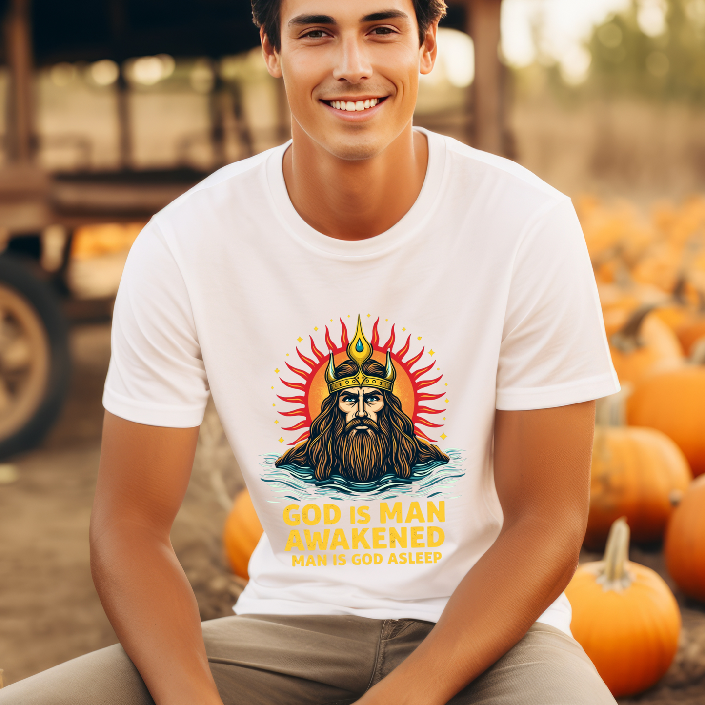 God is Man Awakened Spiritual Tee
