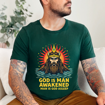 God is Man Awakened Spiritual Tee