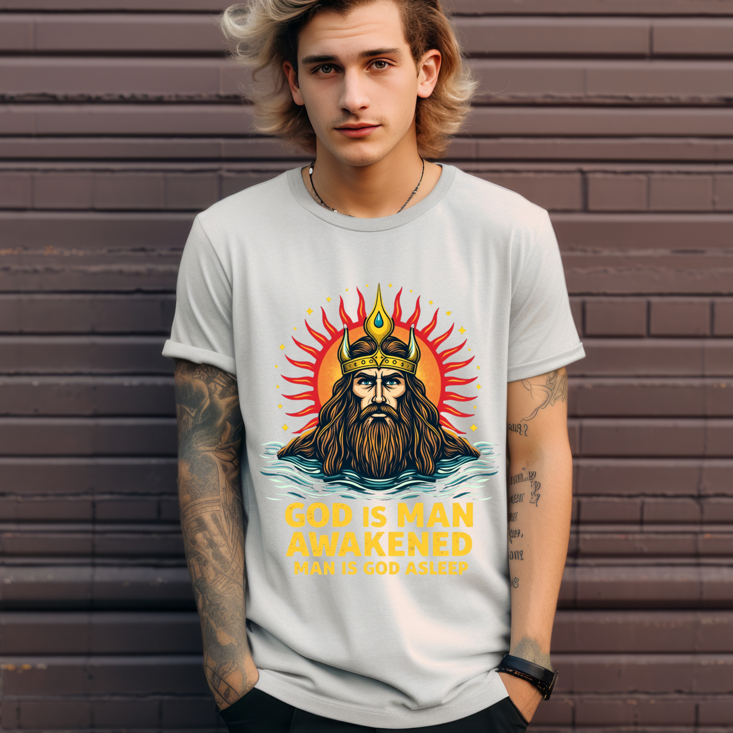 God is Man Awakened Spiritual Tee