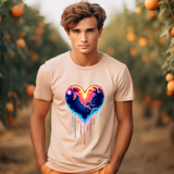Cosmic Heart T-Shirt: Love & Space Graphic Tee