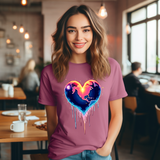 Cosmic Heart T-Shirt: Love & Space Graphic Tee