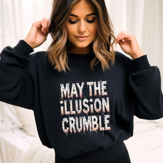 May the Illusion Crumble Crewneck Sweatshirt