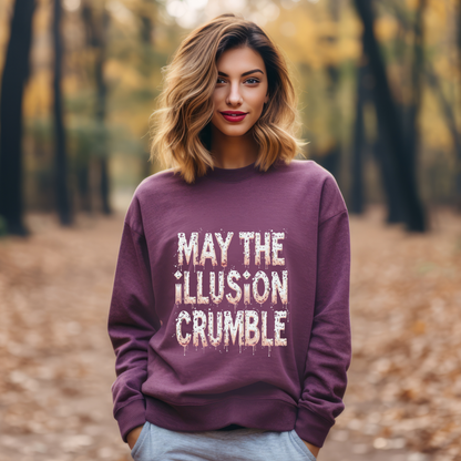 May the Illusion Crumble Crewneck Sweatshirt