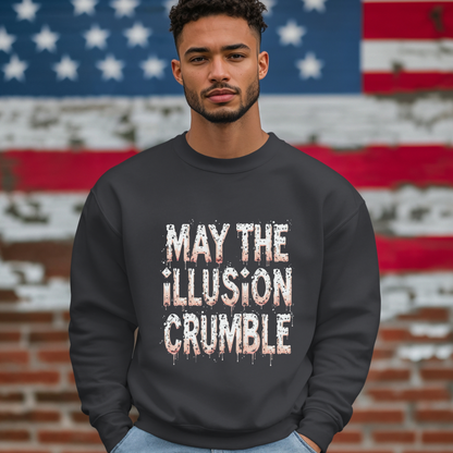 May the Illusion Crumble Crewneck Sweatshirt