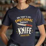 Emotional Support Knife Funny Graphic T-Shirt