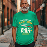 Emotional Support Knife Funny Graphic T-Shirt