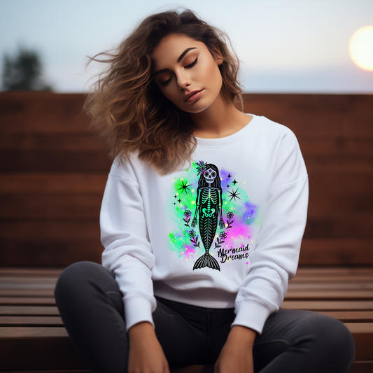 Mermaid Dreams Skeleton Sweatshirt