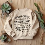 Midlife Crisis Unraveling Crewneck Sweatshirt