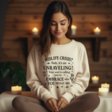 Midlife Crisis Unraveling Crewneck Sweatshirt