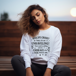 Midlife Crisis Unraveling Crewneck Sweatshirt