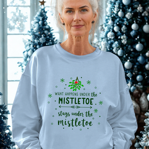 Mistletoe Kisses Christmas Sweater - Festive Mistletoe Sweatshirt