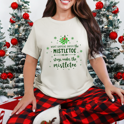 Mistletoe Kisses Christmas Tee