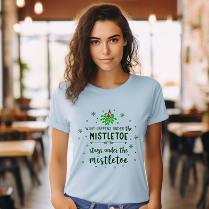 Mistletoe Kisses Christmas Tee