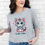 Smitten Kitten Tee - Cute Coquette Vibe T-Shirt