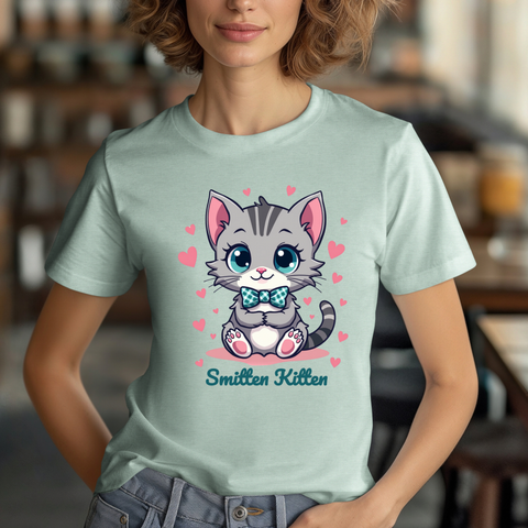 Smitten Kitten Tee - Cute Coquette Vibe T-Shirt