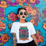 Vintage Vibe Skeleton Tee - Mermaid Skeleton Graphic T-Shirt