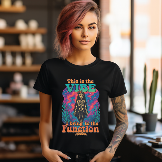 Mermaid Skeleton Vintage Inspired Graphic T-Shirt