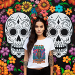 Vintage Vibe Skeleton Tee - Mermaid Skeleton Graphic T-Shirt