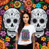 Vintage Vibe Skeleton Tee - Mermaid Skeleton Graphic T-Shirt