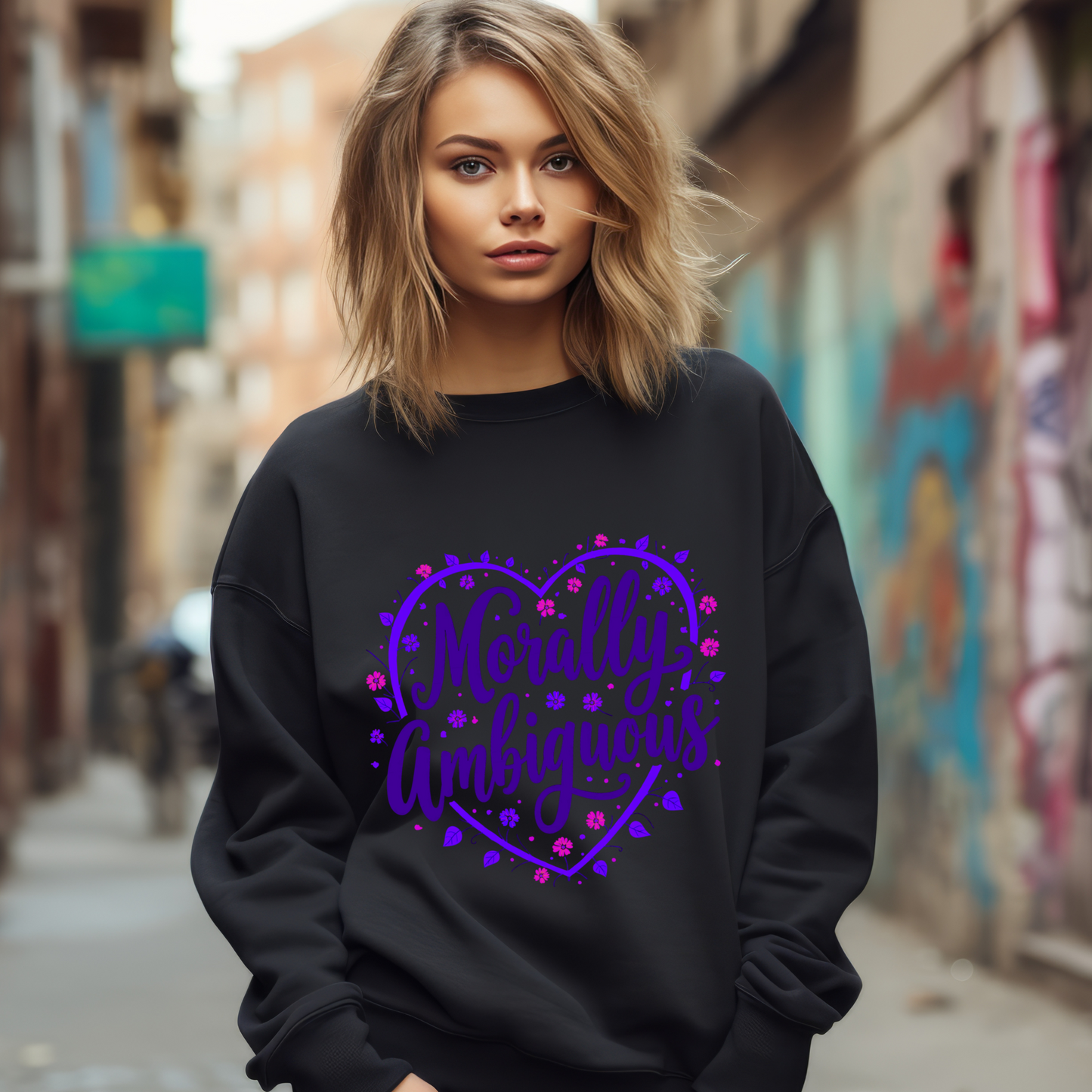 Morally Ambiguous Sarcastic Sweatshirt