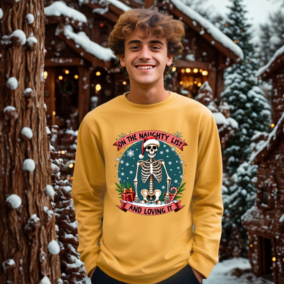 On The Naughty List & Loving It Christmas Sweatshirt