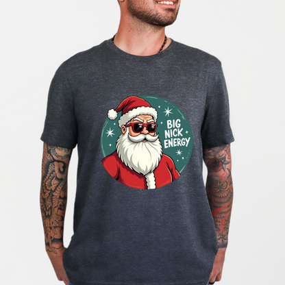 Funny "Big Nick Energy" Christmas T-Shirt
