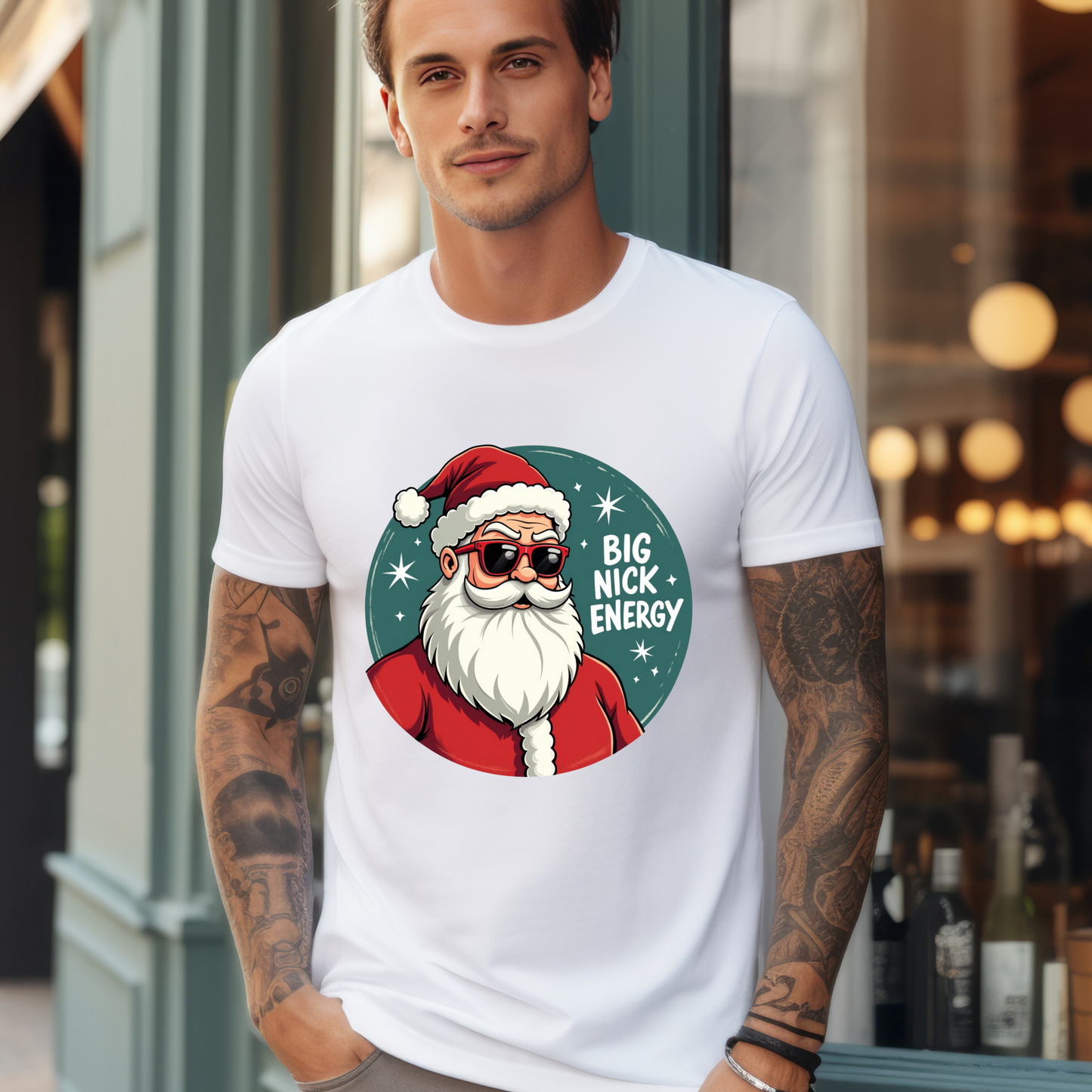 Funny "Big Nick Energy" Christmas T-Shirt