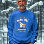 North Pole Milk & Cookie Co. Christmas Sweatshirt - Festive Whimsical Sweater
