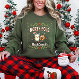 North Pole Milk & Cookie Co. Christmas Sweatshirt - Festive Whimsical Sweater