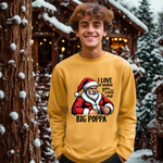 Funny Big Poppa Santa Sweatshirt, Sarcastic Christmas Sweater for Him
