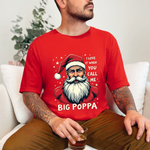 Sarcastic "I Love It When You Call Me Big Poppa" Santa Tee