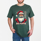 Sarcastic "I Love It When You Call Me Big Poppa" Santa Tee