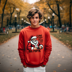 Funny Big Poppa Santa Sweatshirt, Sarcastic Christmas Sweater for Him