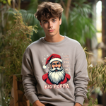 Sarcastic "I Love It When You Call Me Big Poppa" Santa Sweatshirt, Funny Christmas Sweater for Him