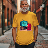 Sarcastic Monster Cartoon Tee: Funny "I Can't See Red Flags..." Monster T-Shirt