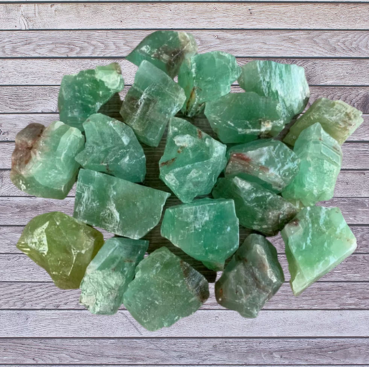 Untumbled Green Calcite Crystal