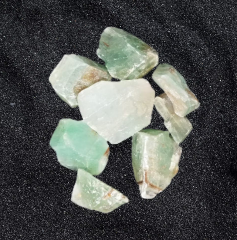 Untumbled Green Calcite Crystal
