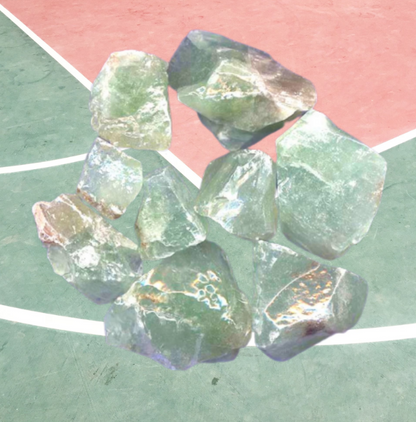 Untumbled Green Calcite Crystal