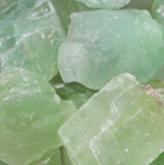 Green Calcite, Un-Tumbled Green Calcite Stones, Green Calcite Crystals