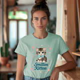 Smitten Kitten Graphic Tee - Coquette Kitten Tee