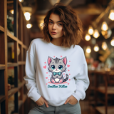 Adorable Smitten Kitten Crewneck Sweatshirt - Smitten Kitten Couture