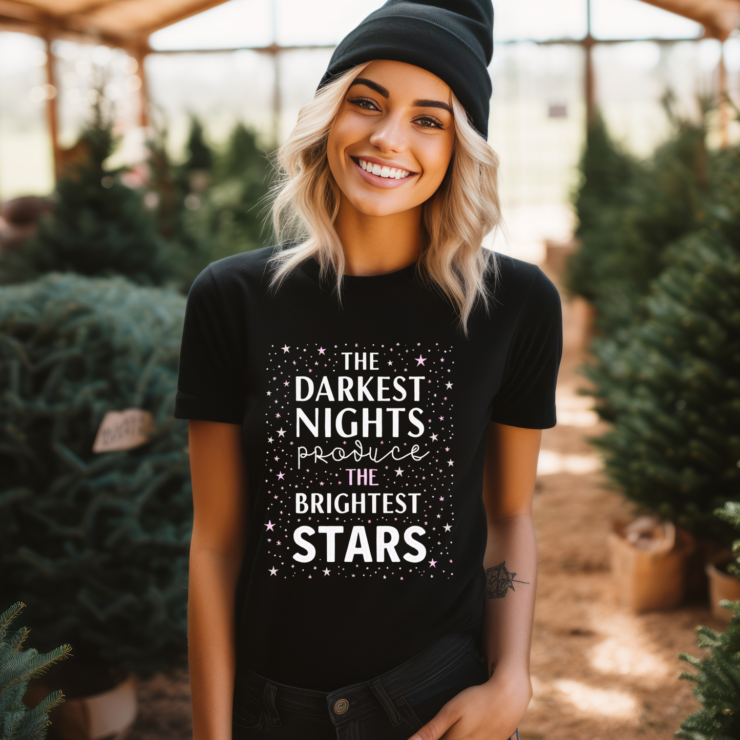 The Darkest Nights Produce The Brightest Stars T-Shirt