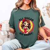 Playful Vintage-Inspired Graphic Tee, All Sugar No Daddy Unisex Tee